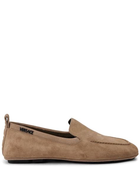 Versace Villa Suede Loafers 